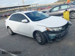 2012 Kia Forte EX with VIN KNAFU4A27C5512722, listed as a IAAI auction lot 41895345 with 184,110 mi miles. Bid and sale history available at carsss.com. Image 1.