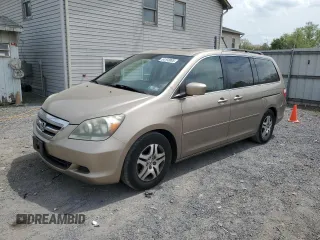 2007 Honda Odyssey EX-L with VIN 5FNRL38777B407777, listed as a Copart auction lot 54193005 with 170,470 mi miles and Salvage Title. Bid and sale history available at carsss.com. Image 1.