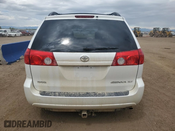 2006 Toyota Sienna XLE z VIN 5TDZA22C56S520191, wystawiony jako Copart lot #57703465 z przebiegiem 274 014 mil mil oraz Szkoda całkowita • Salvage title. Historia ofert i sprzedaży dostępna na DreamBid. Obrazek 6.