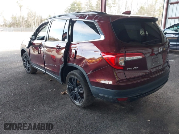 2022 Honda Pilot Special Edition with VIN 5FNYF6H26NB100994, listed as a IAAI auction lot 41819627 with 46,648 mi miles. Bid and sale history available at carsss.com. Image 3.