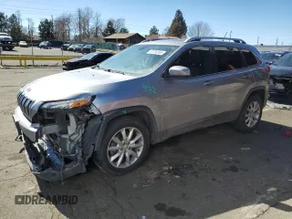 2015 Jeep Cherokee Limited with VIN 1C4PJMDB8FW703818, listed as a Copart auction lot 47230395 with 109,638 mi miles and Salvage Title. Bid and sale history available at carsss.com. Image 1.