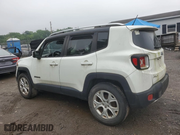 2016 Jeep Renegade Limited with VIN ZACCJBDT4GPC75207, listed as a Copart auction lot 57262285 with 119,336 mi miles and Clean title. Bid and sale history available at DreamBid. Image 2.