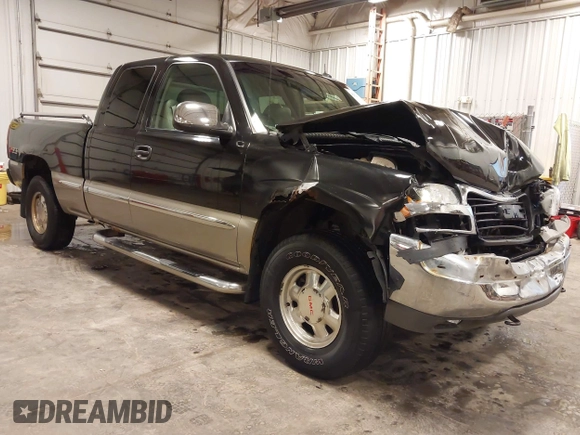 2002 GMC Sierra 1500 SLE with VIN 2GTEK19T821407512, listed as a IAAI auction lot 42326574 with 69,161 mi miles and . Bid and sale history available at DreamBid. Image 1.