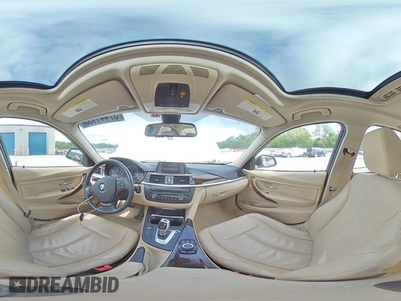 2013 BMW 3 Series 320i xDrive with VIN WBA3C3C57DF980971, listed as a Copart auction lot 57441155 with 131,263 mi miles and Salvage title. Bid and sale history available at DreamBid. Image 15.