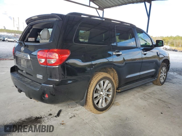 2014 Toyota Sequoia Limited with VIN 5TDKY5G17ES054073, listed as a Copart auction lot 82016964 with 193,040 mi miles and Salvage Title. Bid and sale history available at carsss.com. Image 3.