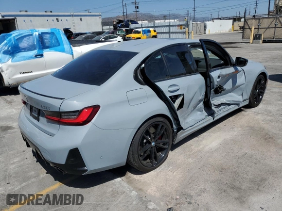 2023 BMW 3 Series 330i with VIN 3MW69FF00P8D52700, listed as a Copart auction lot 61629485 with 12,007 mi miles and Salvage title. Bid and sale history available at DreamBid. Image 3.