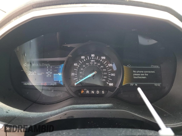 2019 Ford Edge SEL with VIN 2FMPK3J91KBC43725, listed as a Copart auction lot 56749525 with 62,858 mi miles and Salvage title. Bid and sale history available at DreamBid. Image 9.