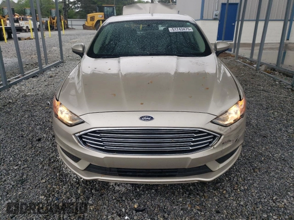 2017 Ford Fusion S with VIN 3FA6P0G75HR319615, listed as a Copart auction lot 51743475 with 128,915 mi miles and Salvage Title. Bid and sale history available at carsss.com. Image 5.
