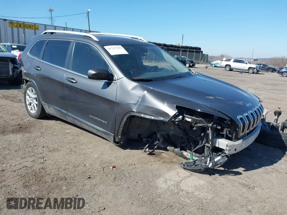 2017 Jeep Cherokee Latitude with VIN 1C4PJMCS2HW575645, listed as a IAAI auction lot 41747140 with 1 mi miles. Bid and sale history available at carsss.com. Image 1.