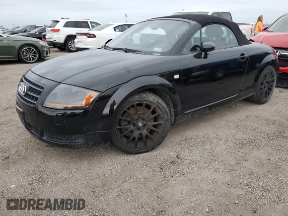 2005 Audi TT with VIN TRUTC28N551009655, listed as a Copart auction lot 75280194 with 0 mi miles and Salvage Title. Bid and sale history available at carsss.com. Image 1.