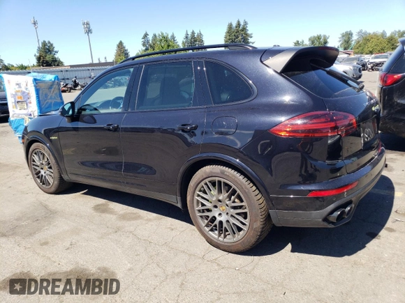 2017 Porsche Cayenne S E-Hybrid with VIN WP1AE2A22HLA68634, listed as a Copart auction lot 63874754 with 44,787 mi miles and Salvage title. Bid and sale history available at DreamBid. Image 2.