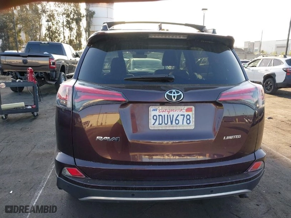 2017 Toyota RAV4 Limited with VIN 2T3YFREV0HW332280, listed as a IAAI auction lot 41975756 with 18,042 mi miles. Bid and sale history available at carsss.com. Image 17.