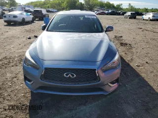 2018 Infiniti Q50 Luxe with VIN JN1EV7APXJM590569, listed as a Copart auction lot 55643215 with 86,965 mi miles and Salvage title. Bid and sale history available at DreamBid. Image 5.