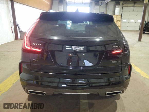 2024 Cadillac XT4 AWD Sport with VIN 1GYFZFR46RF215816, listed as a Copart auction lot 70639624 with 381 mi miles and Salvage title. Bid and sale history available at DreamBid. Image 6.