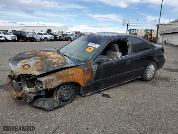 2000 Honda Civic EX with VIN 1HGEJ8243YL128682, listed as a Copart auction lot 52088565 with 0 mi miles and Salvage Title. Bid and sale history available at carsss.com. Image 1.