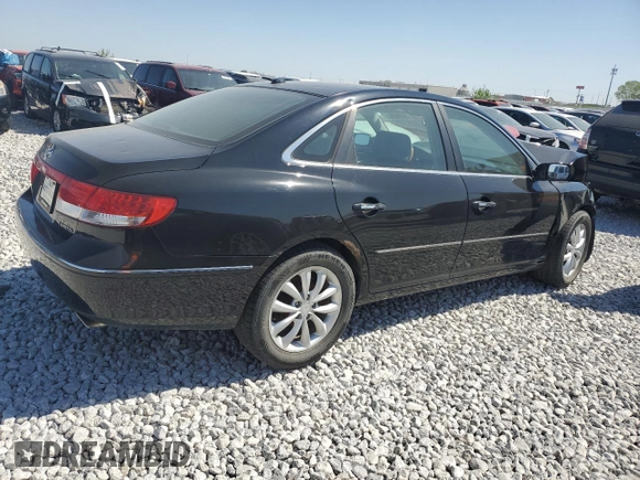 2007 Hyundai Azera SE with VIN KMHFC46F07A244428, listed as a Copart auction lot 80260304 with Not provided miles and Salvage title. Bid and sale history available at DreamBid. Image 3.