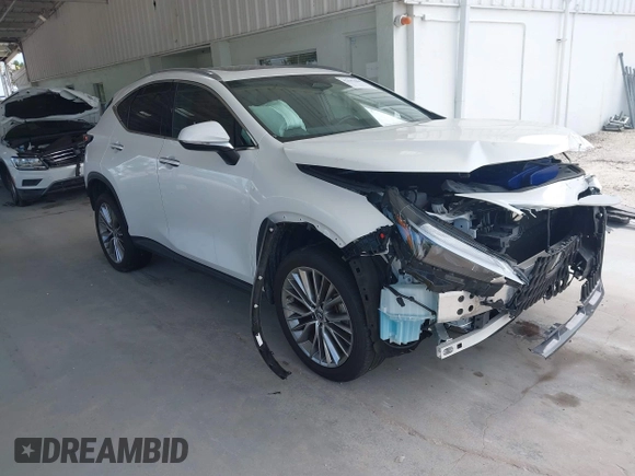 2023 Lexus NX 350h Premium z VIN 2T2GKCEZ2PC010333, wystawiony jako IAAI lot #42641664 z przebiegiem 35 369 mil mil oraz . Historia ofert i sprzedaży dostępna na DreamBid. Obrazek 1.