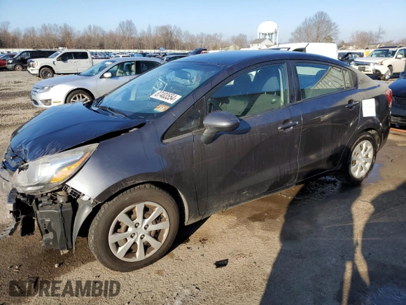 2015 Kia Rio EX with VIN KNADN4A3XF6456562, listed as a Copart auction lot 87403554 with 148,601 mi miles and Salvage Title. Bid and sale history available at carsss.com. Image 1.