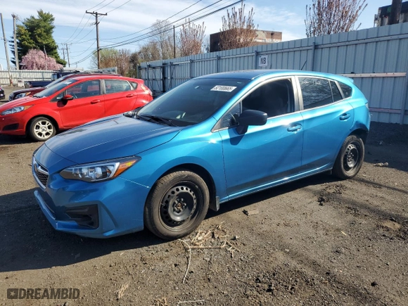 2019 Subaru Impreza with VIN 4S3GTAA69K3748455, listed as a Copart auction lot 52100665 with 58,053 mi miles and Salvage Title. Bid and sale history available at carsss.com. Image 1.