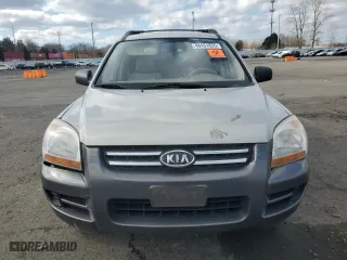 2008 Kia Sportage LX with VIN KNDJF724087489496, listed as a Copart auction lot 48431835 with 0 mi miles and Salvage Title. Bid and sale history available at carsss.com. Image 5.