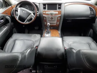 2019 Infiniti QX80 LUXE with VIN JN8AZ2NF6K9687748, listed as a Copart auction lot 45217745 with 123,319 mi miles and Salvage Title. Bid and sale history available at carsss.com. Image 8.