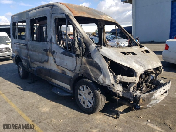 2015 Ford Transit Van with VIN 1FTBW2CG5FKA78623, listed as a Copart auction lot 77912414 with 0 mi miles and Non Repairable. Bid and sale history available at carsss.com. Image 4.