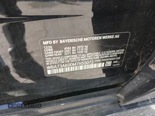 2021 BMW 2 Series 228i xDrive z VIN WBA73AK00M7H55073, wystawiony jako IAAI lot #42863620 z przebiegiem Nie podano mil oraz . Historia ofert i sprzedaży dostępna na DreamBid. Obrazek 9.