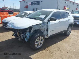 2024 Jeep Compass Sport with VIN 3C4NJDAN8RT170417, listed as a IAAI auction lot 41493187 with 4,393 mi miles. Bid and sale history available at carsss.com. Image 18.