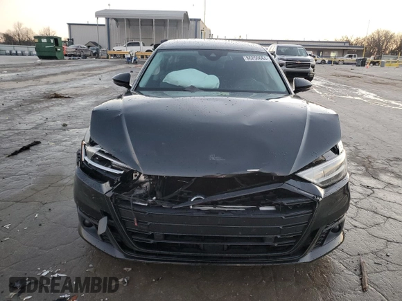 2020 Audi A8 L with VIN WAU8EAF82LN004241, listed as a Copart auction lot 86250664 with 0 mi miles and Salvage Title. Bid and sale history available at carsss.com. Image 5.