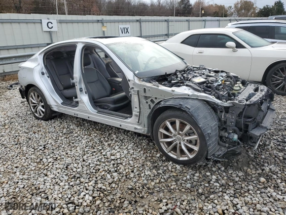2020 Infiniti Q50 3.0t PURE with VIN JN1EV7AP7LM203642, listed as a Copart auction lot 82875694 with 55,727 mi miles and Salvage Title. Bid and sale history available at carsss.com. Image 4.