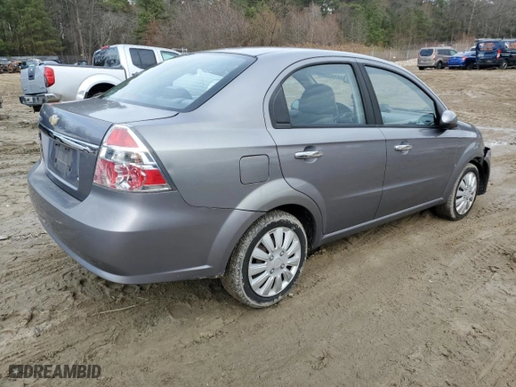 2009 Chevrolet Aveo LT w/2LT with VIN KL1TG56E29B395364, listed as a Copart auction lot 85162004 with 166,094 mi miles and Salvage Title. Bid and sale history available at carsss.com. Image 3.