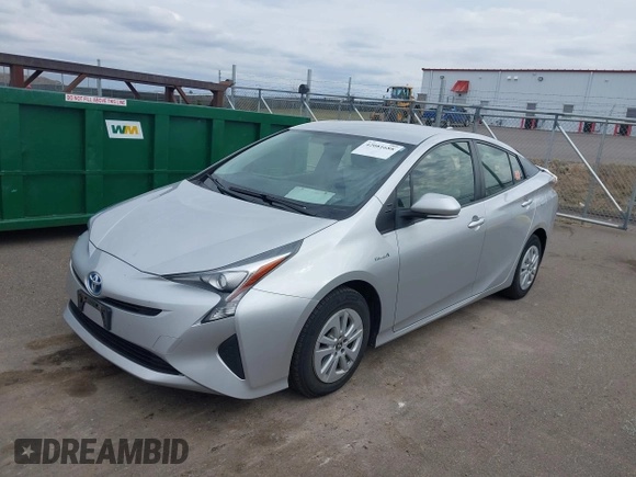 2016 Toyota Prius Two with VIN JTDKBRFU8G3502202, listed as a IAAI auction lot 42081688 with 91,128 mi miles and . Bid and sale history available at DreamBid. Image 2.
