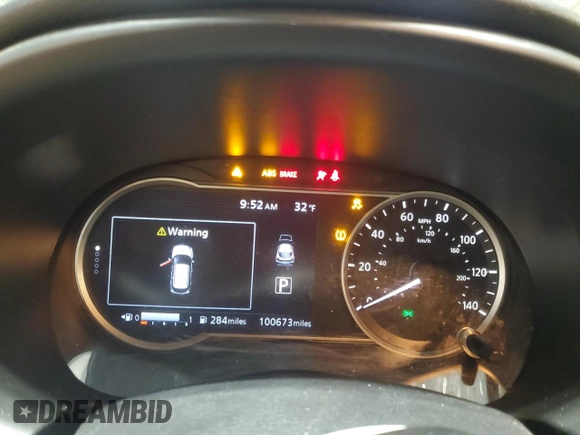 2019 Nissan Kicks S with VIN 3N1CP5CU0KL547685, listed as a Copart auction lot 44407245 with 100,673 mi miles and Salvage Title. Bid and sale history available at carsss.com. Image 9.