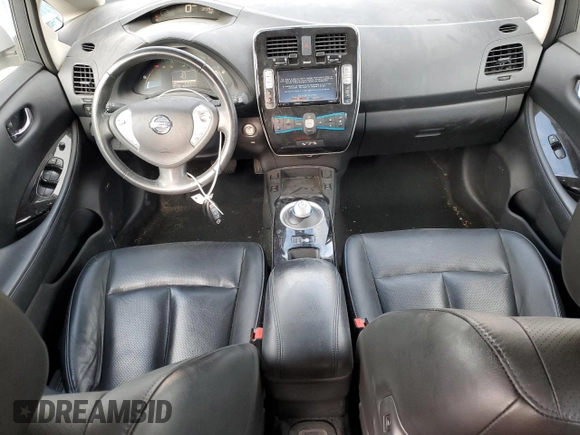 2016 Nissan LEAF S with VIN 1N4BZ0CP2GC314125, listed as a Copart auction lot 81280444 with 47,575 mi miles and Salvage Title. Bid and sale history available at carsss.com. Image 8.