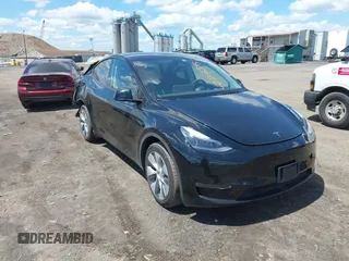2023 Tesla Model Y Long Range with VIN 7SAYGDEE0PA183891, listed as a IAAI auction lot 42205573 with 41,273 mi miles and . Bid and sale history available at DreamBid. Image 1.