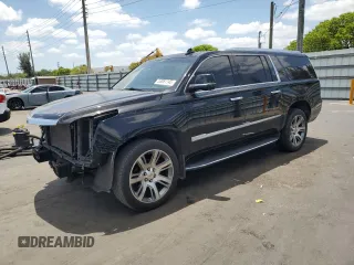 2017 Cadillac Escalade ESV Luxury with VIN 1GYS4HKJ1HR192340, listed as a Copart auction lot 53851145 with 235,497 mi miles and Salvage title. Bid and sale history available at DreamBid. Image 1.