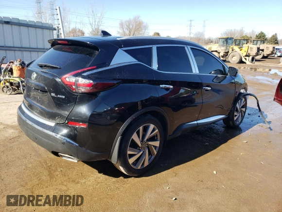2020 Nissan Murano SL z VIN 5N1AZ2CS0LN128440, wystawiony jako Copart lot #46805115 z przebiegiem 52 188 mil mil oraz Szkoda całkowita • Salvage title. Historia ofert i sprzedaży dostępna na DreamBid. Obrazek 3.