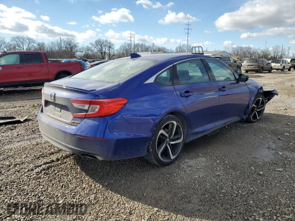 2019 Honda Accord Sedan Sport 1.5T with VIN 1HGCV1F31KA144144, listed as a Copart auction lot 42144335 with Not Provided miles and Salvage Title. Bid and sale history available at carsss.com. Image 3.