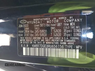 2024 Hyundai Palisade Calligraphy z VIN KM8R7DGE3RU656156, wystawiony jako IAAI lot #41630992 z przebiegiem 26 506 mil mil oraz . Historia ofert i sprzedaży dostępna na DreamBid. Obrazek 9.