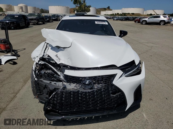 2024 Lexus IS 350 F Sport with VIN JTHGZ1B24R5075808, listed as a Copart auction lot 56890975 with 8,781 mi miles and Salvage title. Bid and sale history available at DreamBid. Image 5.
