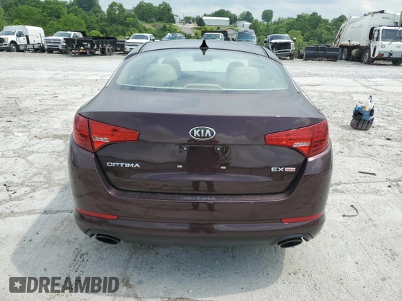 2013 Kia Optima EX with VIN 5XXGN4A71DG248703, listed as a Copart auction lot 59601635 with 113,222 mi miles and Non repairable. Bid and sale history available at DreamBid. Image 6.