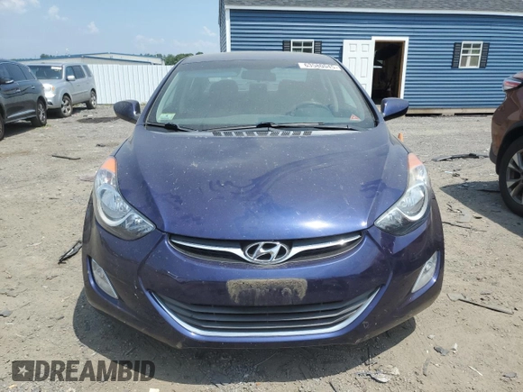 2013 Hyundai Elantra GLS with VIN 5NPDH4AE5DH444849, listed as a Copart auction lot 63580045 with 45,755 mi miles and Salvage title. Bid and sale history available at DreamBid. Image 5.
