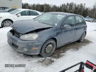 2012 Volkswagen Golf TDI with VIN WVWNM7AJ2CW290432, listed as a Copart auction lot 41973665 with 432,615 mi miles and Salvage title. Bid and sale history available at DreamBid. Image 1.