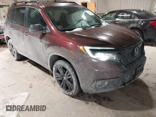 2019 Honda Passport Sport with VIN 5FNYF8H25KB008766, listed as a IAAI auction lot 41538132 with 101,408 mi miles. Bid and sale history available at carsss.com. Image 1.
