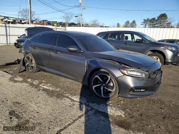 2019 Honda Accord Sedan Sport 1.5T with VIN 1HGCV1F33KA123179, listed as a Copart auction lot 41527615 with 52,829 mi miles and Salvage Title. Bid and sale history available at carsss.com. Image 4.