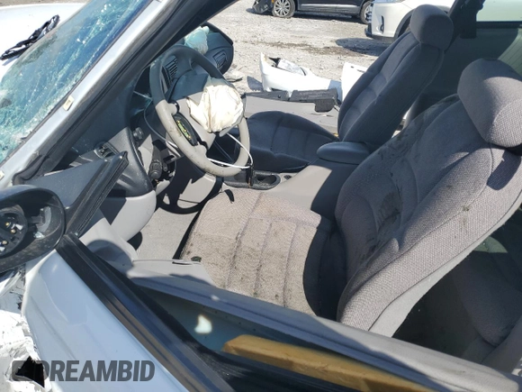 1998 Ford Mustang with VIN 1FAFP4045WF260082, listed as a Copart auction lot 72363433 with 38,643 mi miles and Salvage title. Bid and sale history available at DreamBid. Image 7.