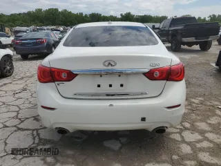 2015 Infiniti Q50 Premium with VIN JN1BV7AP5FM345771, listed as a Copart auction lot 59021485 with 170,199 mi miles and Salvage title. Bid and sale history available at DreamBid. Image 6.