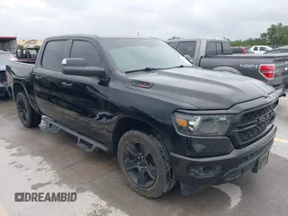 2021 Ram 1500 Big Horn with VIN 1C6RREFM3MN835868, listed as a IAAI auction lot 42134378 with 49,665 mi miles and . Bid and sale history available at DreamBid. Image 1.