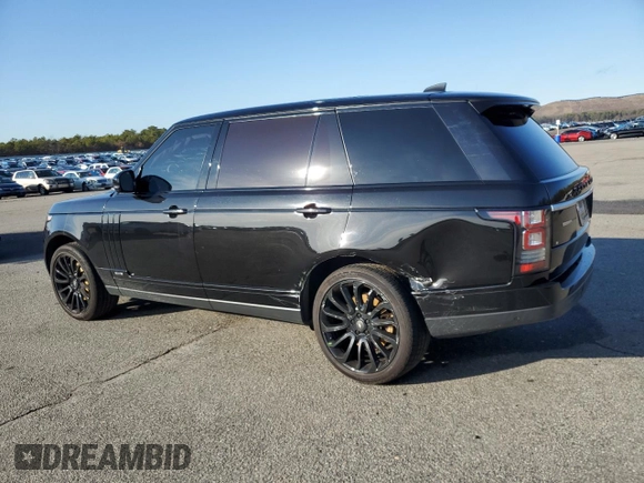 2017 Land Rover Range Rover with VIN SALGS5FE2HA322100, listed as a Copart auction lot 84340194 with 77,364 mi miles and Salvage title. Bid and sale history available at DreamBid. Image 2.
