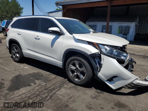2018 Toyota Highlander Limited with VIN 5TDDZRFHXJS859653, listed as a Copart auction lot 62959265 with 52,833 mi miles and Clean title. Bid and sale history available at DreamBid. Image 4.